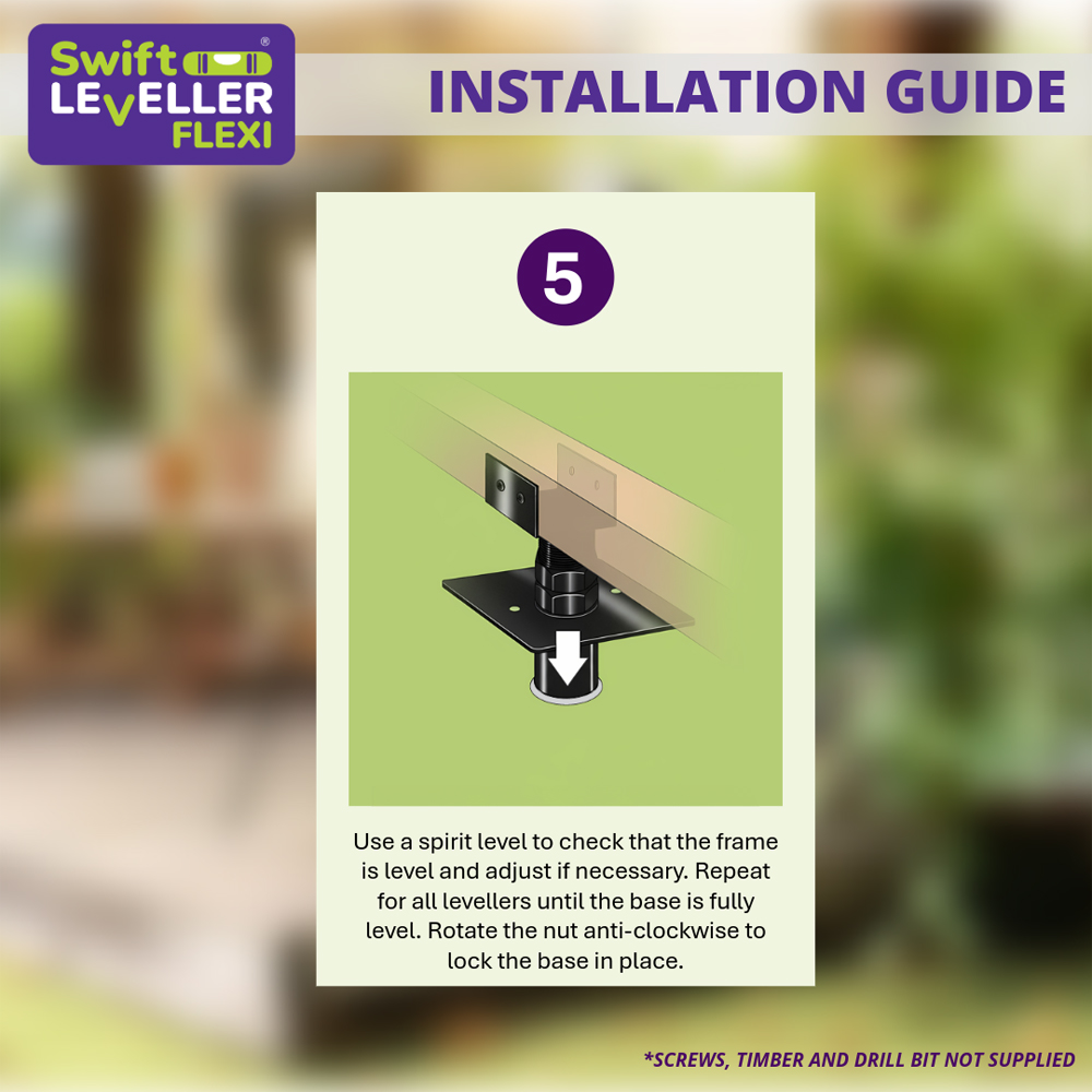 Swift Leveller Flexi Soft Ground Shed Base Kit 10 x 6ft with 14 Supports Image 7