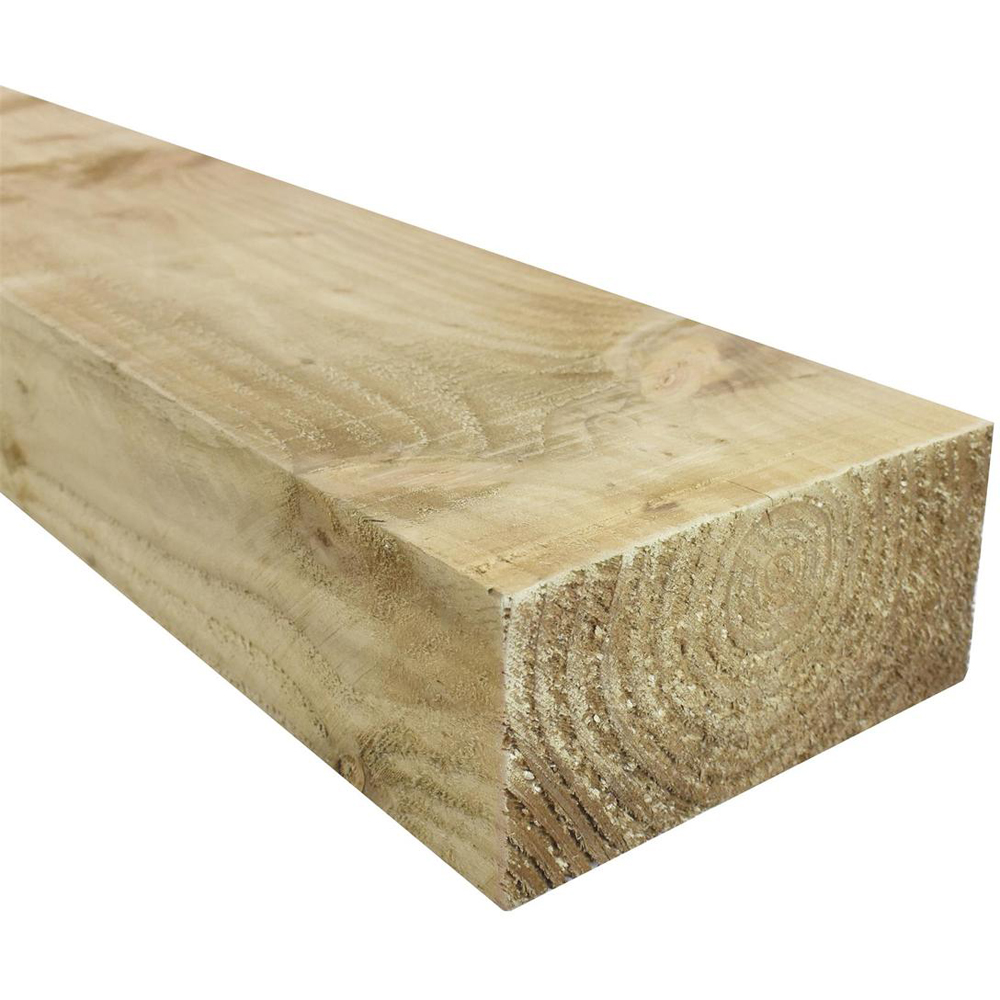 Snowdon Timber Garden Treated Wooden Sleeper 200mm x 2.4m 2 Pack Image 2
