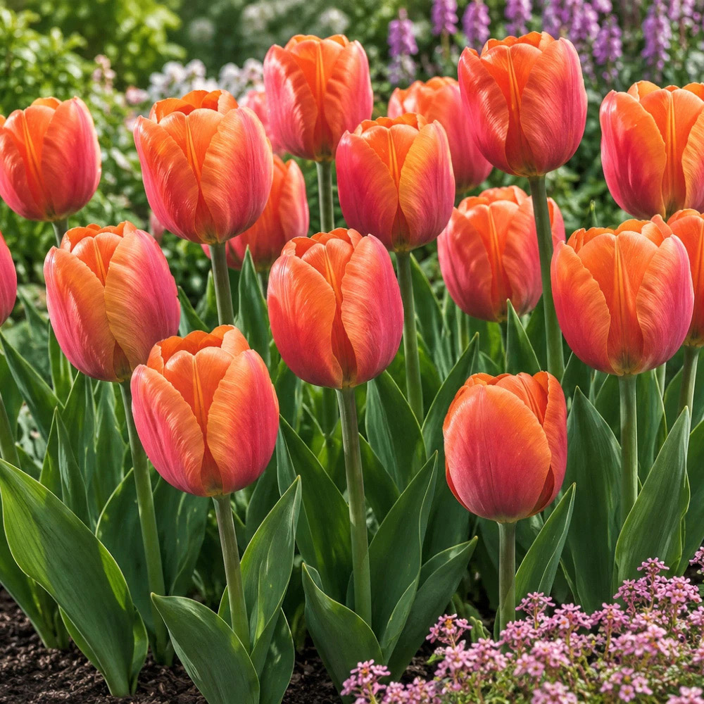 Thompson and Morgan Tulip Single Triumph Late Brown Sugar Planting Bulb 32 Pack Image 6