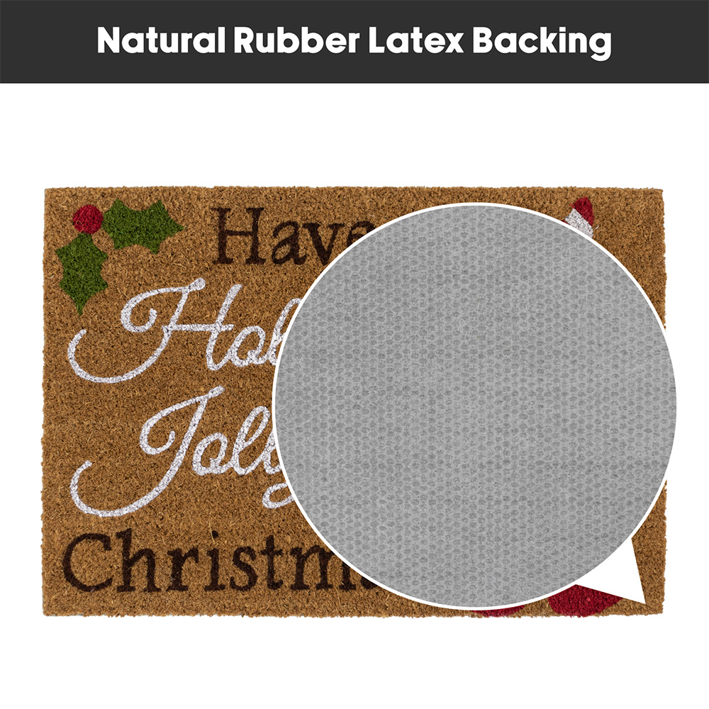 JVL Latex Backed Coir Gonks Entrance Doormat 40 x 58cm Image 4