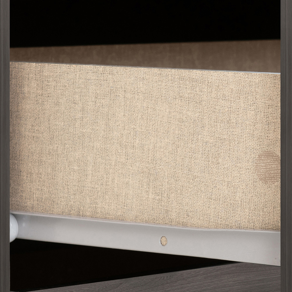 Seconique Nevada 5 Drawer Black Wood Grain Narrow Chest of Drawers Image 5