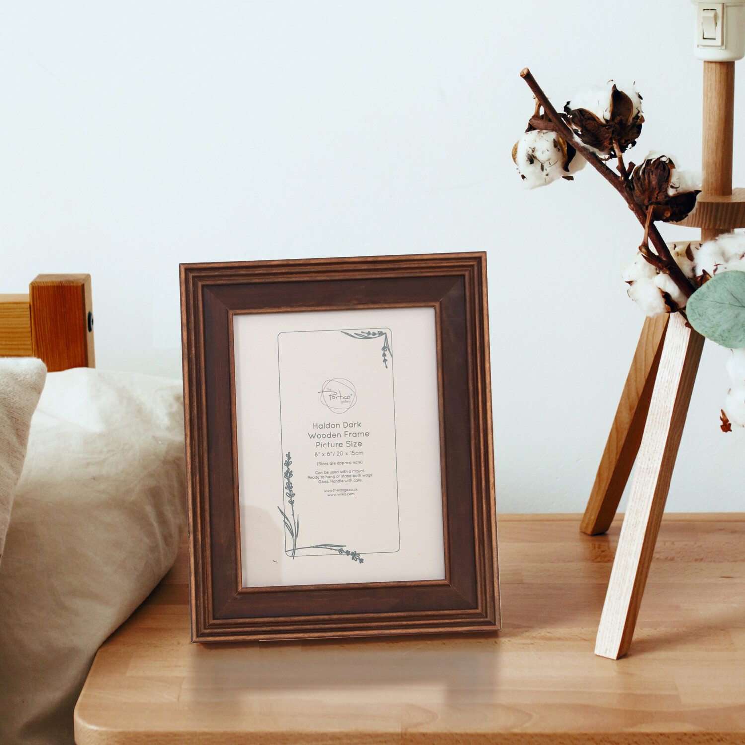 Haldon Wooden Frame Brown 8 x 6in Image 6