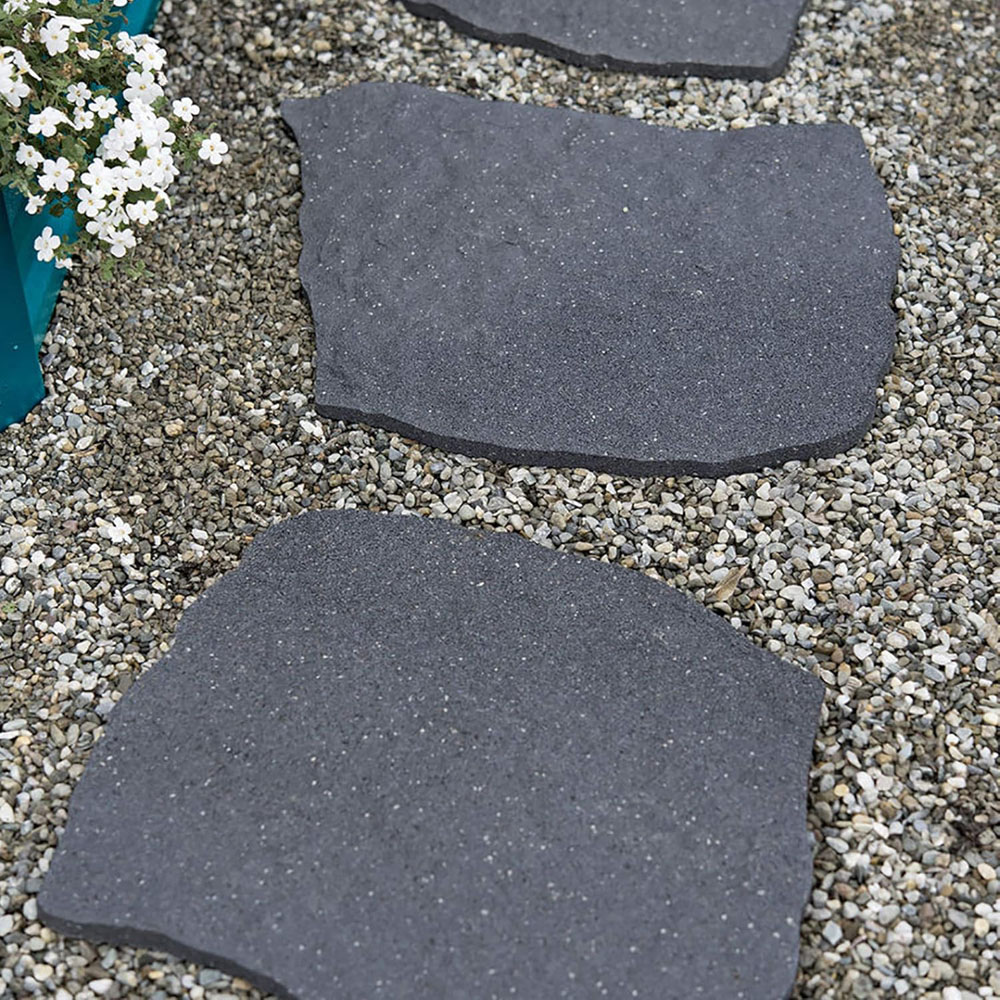 Primeur 38 x 58cm Natural Grey Reversible Stepping Stone 4 Pack Image 2