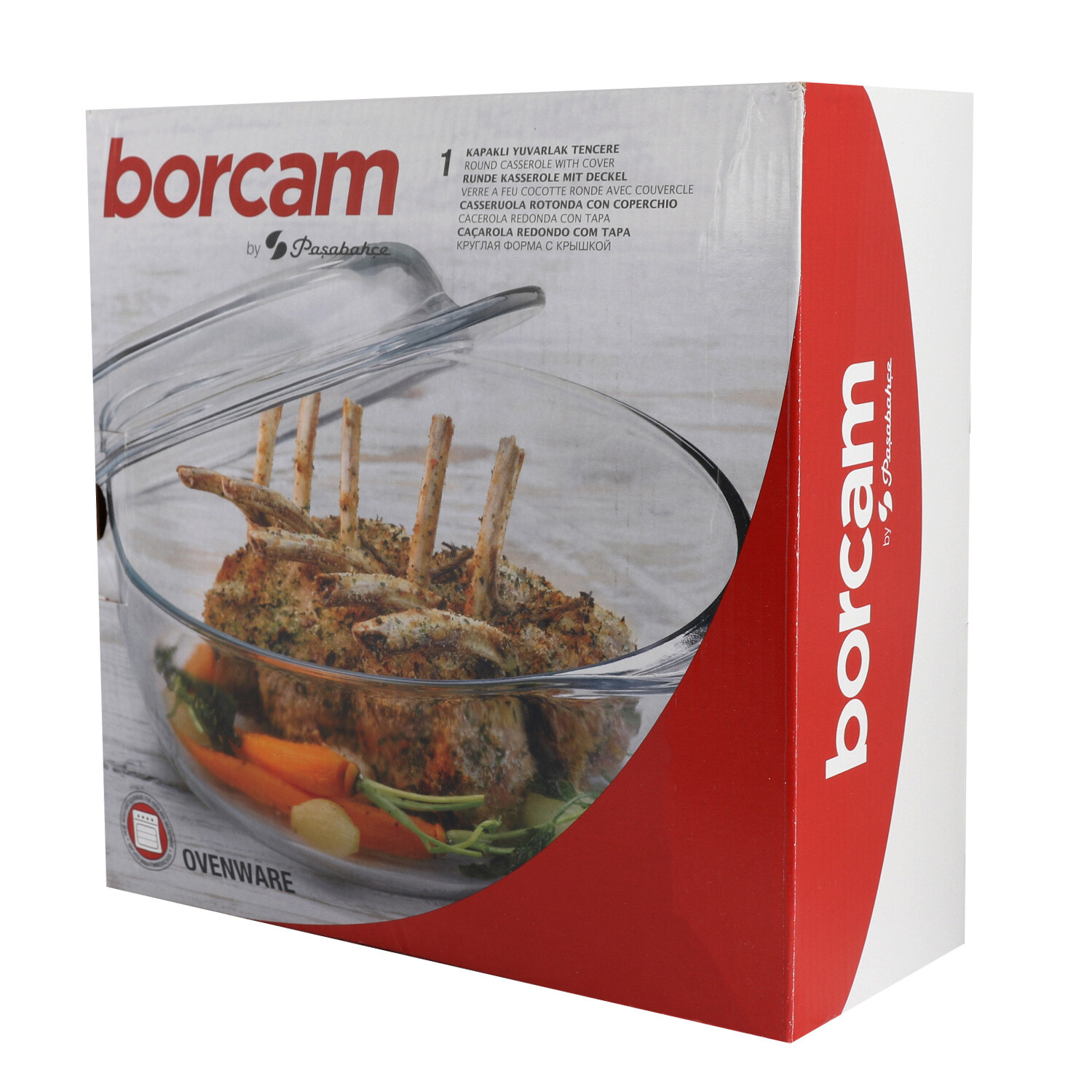 Round Casserole Dish - Clear Image 2