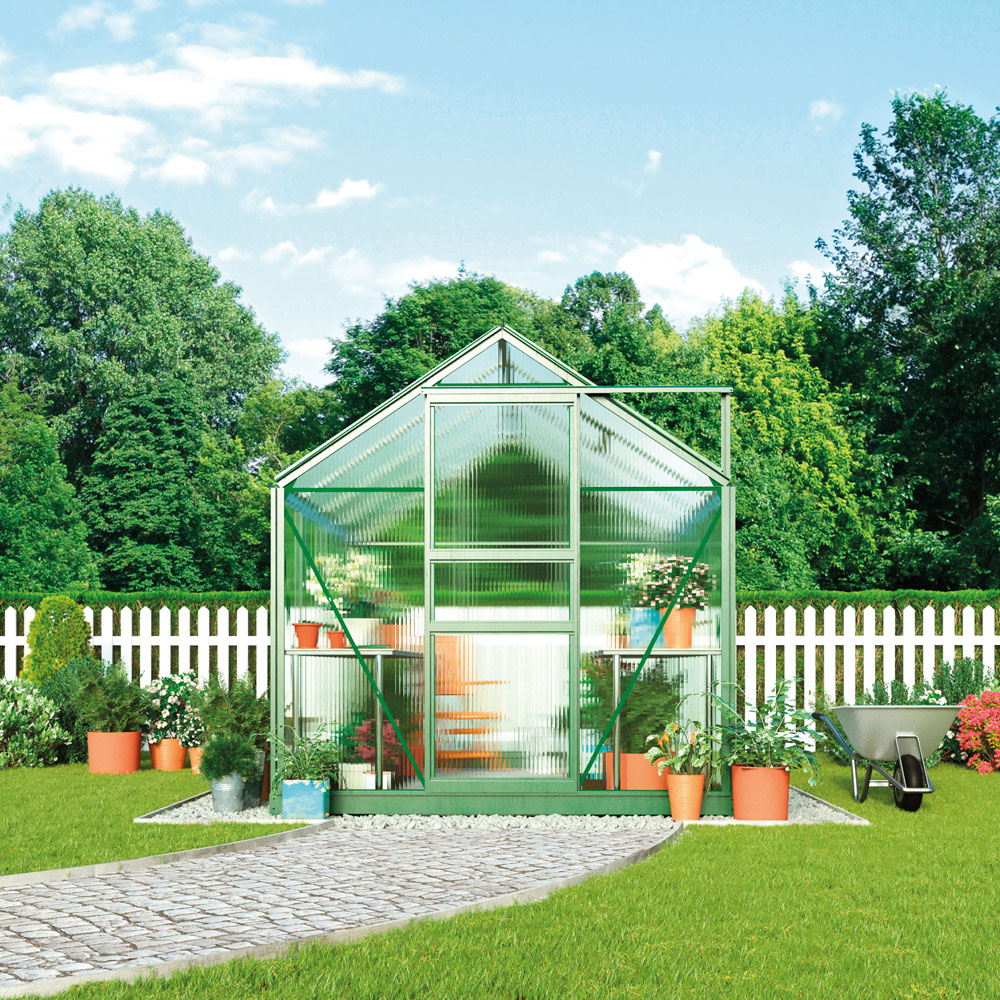 Garden Gear Grey 6.2 x 8.3ft Greenhouse Image 5