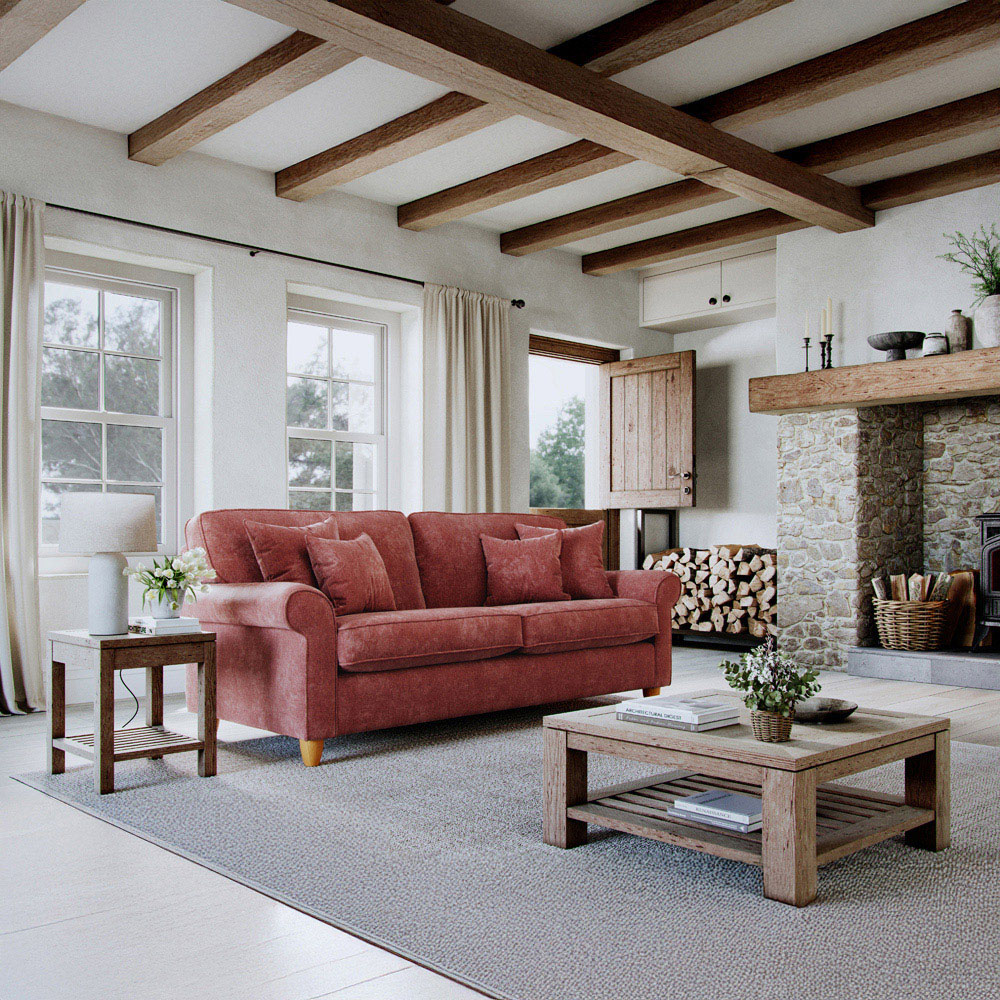 Sinatra 3 Seater Large Glory Deep Terra Sofa Image 3