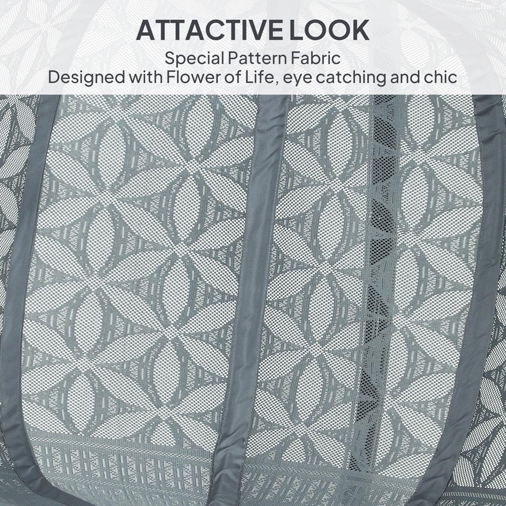 Outsunny Charcoal Grey Double Hanging Swing Chair Image 5