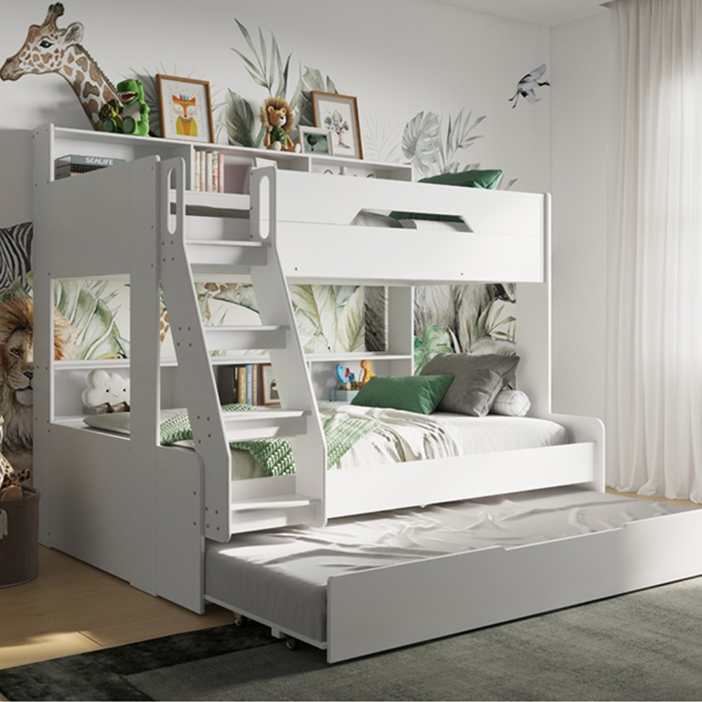 Flair Interstellar Triple White Bunk Bed Image 6