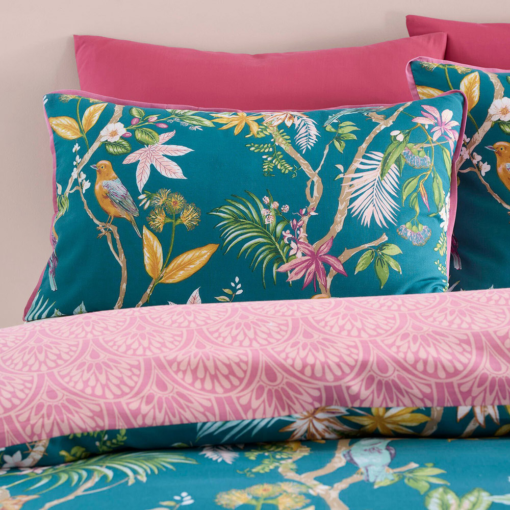 Botanical Birds Duvet Set Multicolour King Image 3