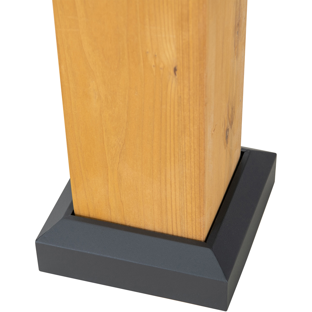 Sunjoy Rimo 3.9 x 4.5m Anthracite Cedar Wood Gazebo Image 5