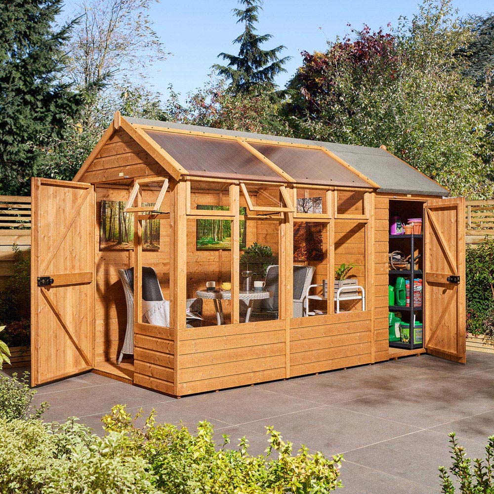 Rowlinson 12 x 6ft Growhouse with Store Image 9
