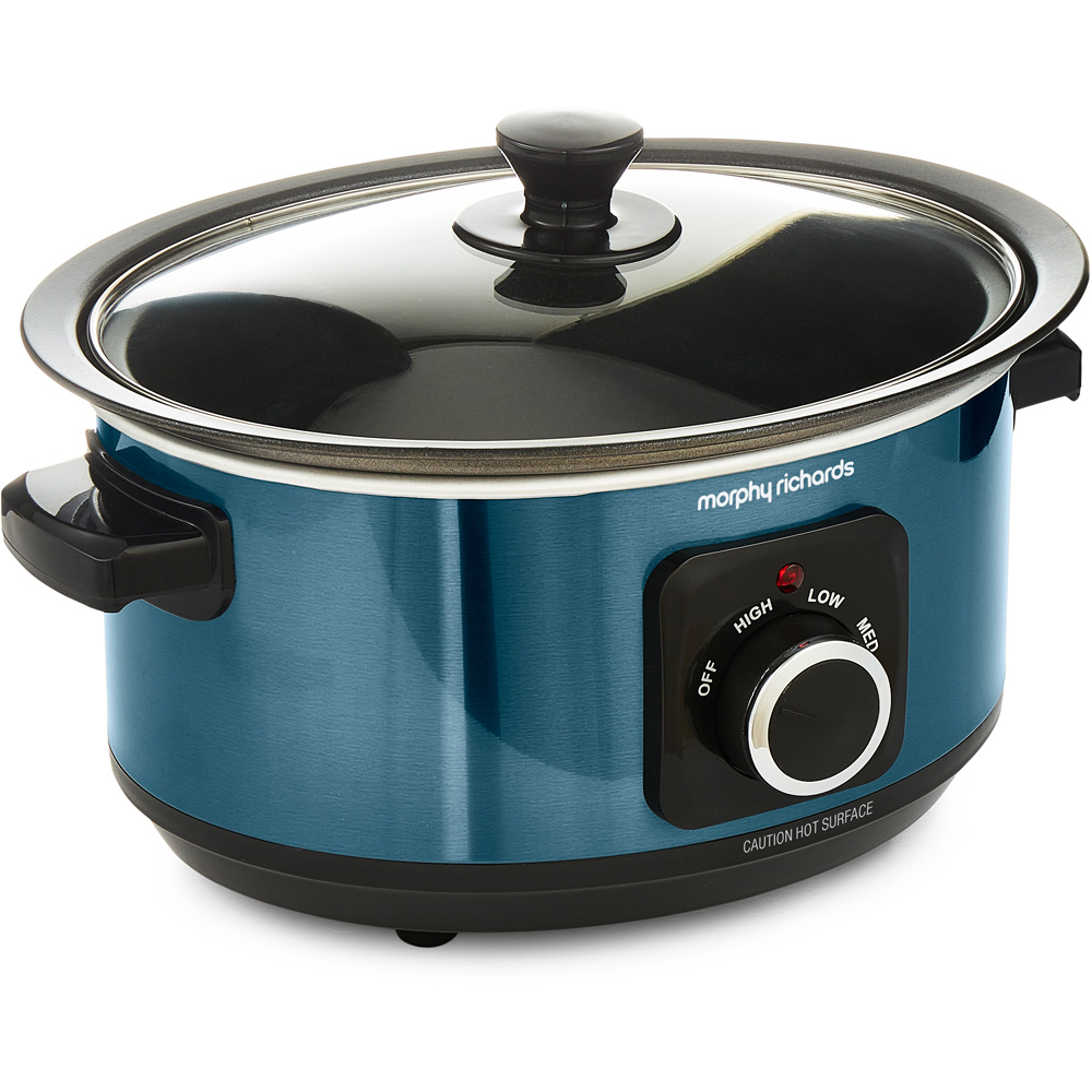 Morphy Richards Accents 460023 Blue Sear and Stew 3.5L Slow Cooker 163W Image 4