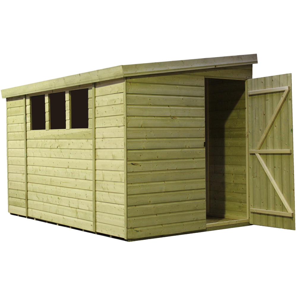 Empire Sheds 3000 10 x 5ft Tongue and Groove Wooden Pent Garden Shed Image 2