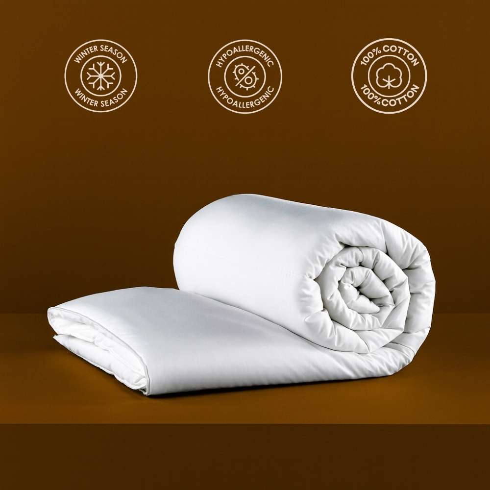 MHG Living Super King Size White Warm Winter Cotton Duvet 13.5 Tog Image 5