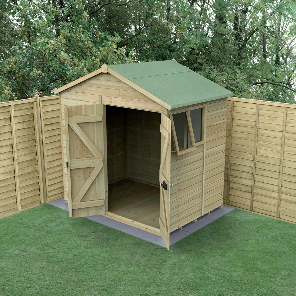 Forest Garden Timberdale 7 x 5ft Single Opening Apex Shed Image 2