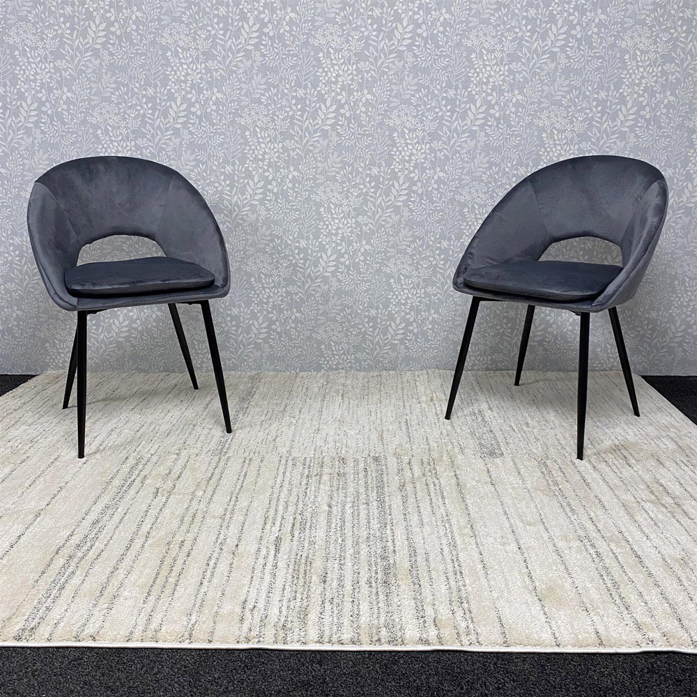 Kosy Koala 4 Seater Wooden Dining Set Grey Image 3