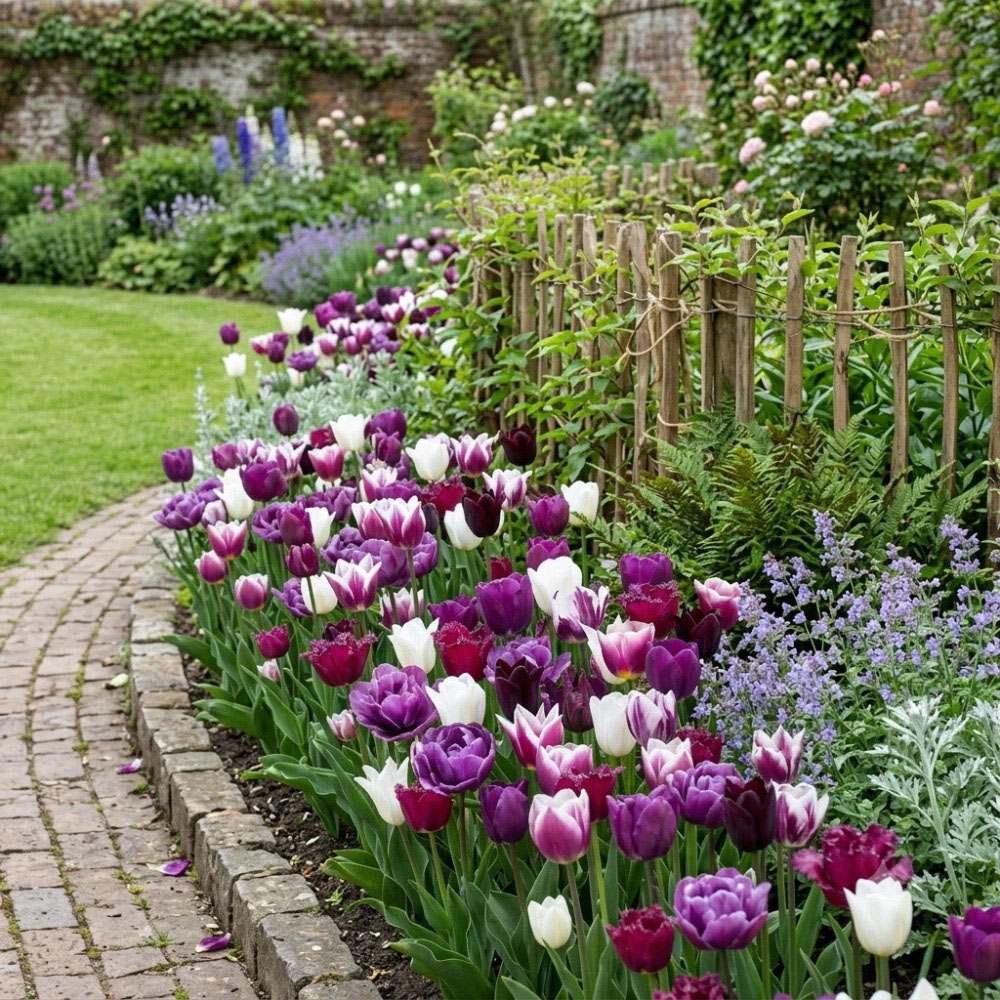 Thompson and Morgan Tulip Purple Passion Planting Bulb 20 Pack Image 6