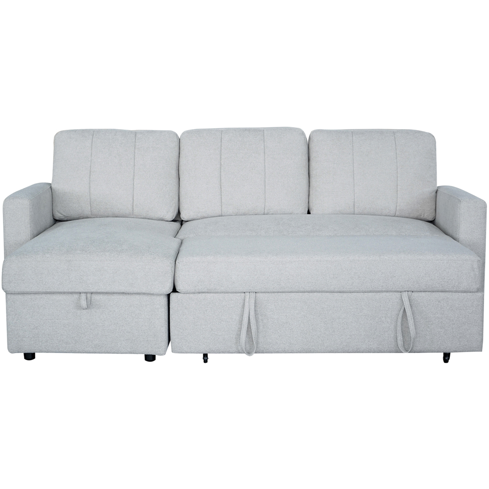 Aspire Nexis 3 Seater Grey Left Hand Chaise Corner Sofa Bed Image 3