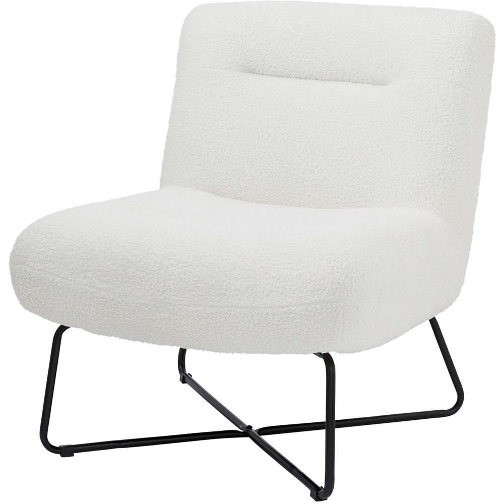 GFW Willow Cream Boucle Teddy Accent Chair Image 2