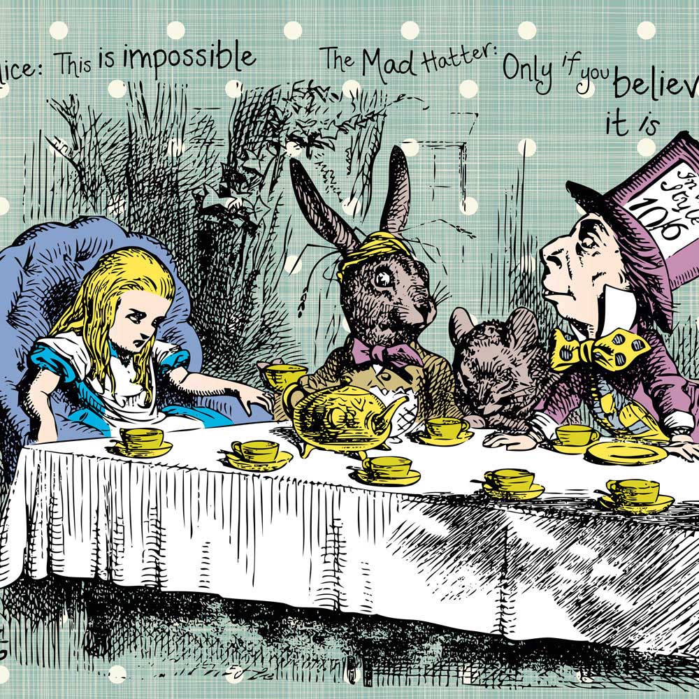 Origin Murals Tea Party Multicolour Wall Mural Image 2