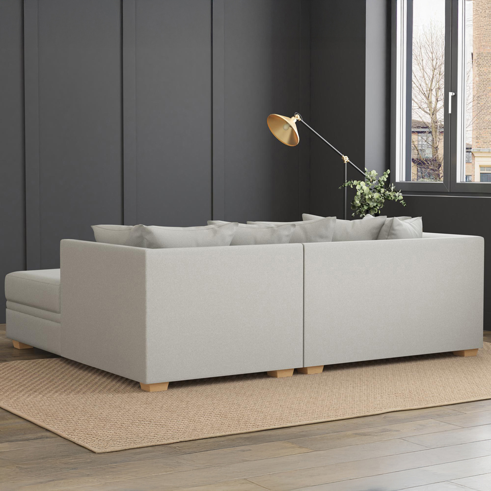 Modo 3 Seater Mink Venice Right Hand Scatter Back L-Shape Corner Sofa Image 8