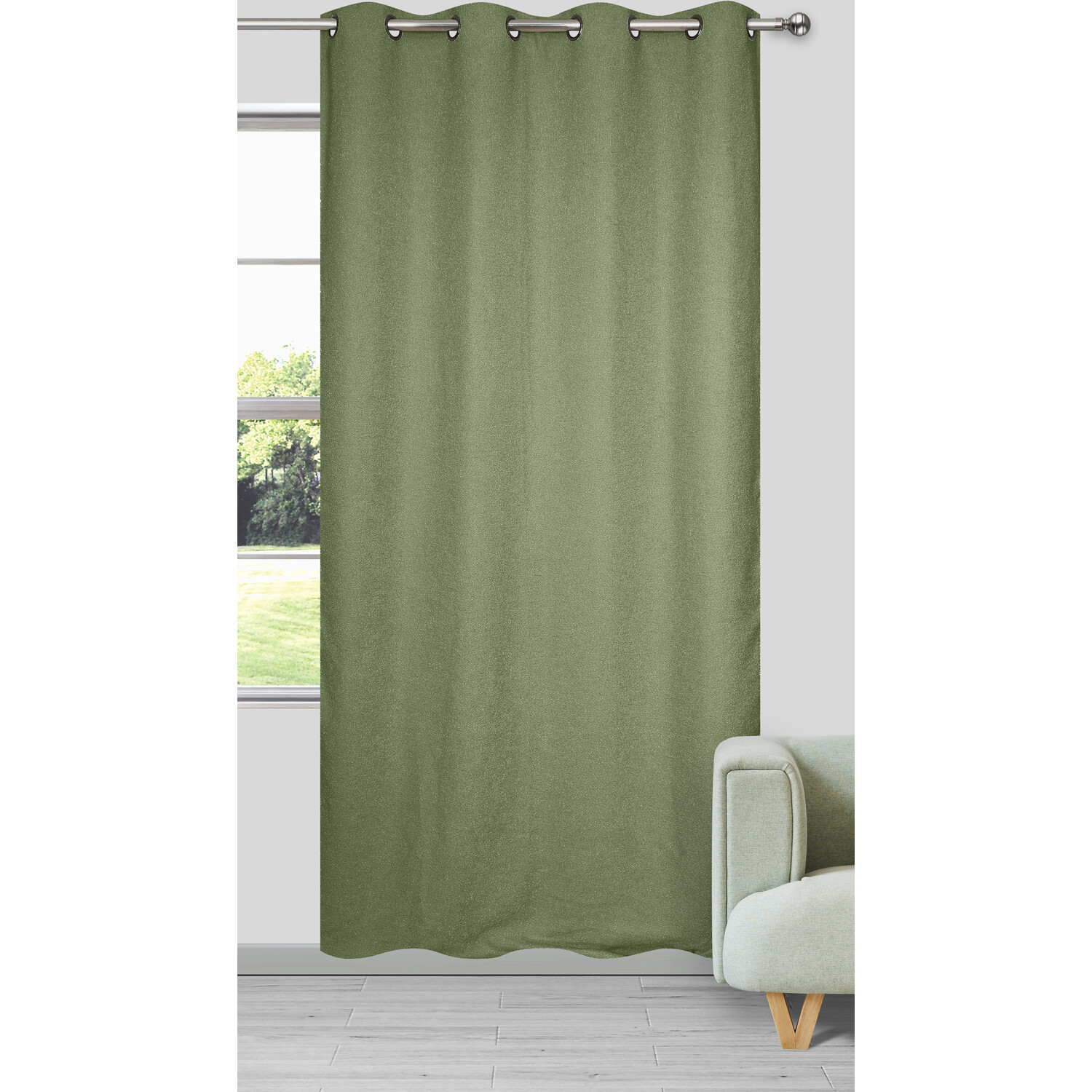 Richmond Boucle Thermal Panel - Olive Image 3