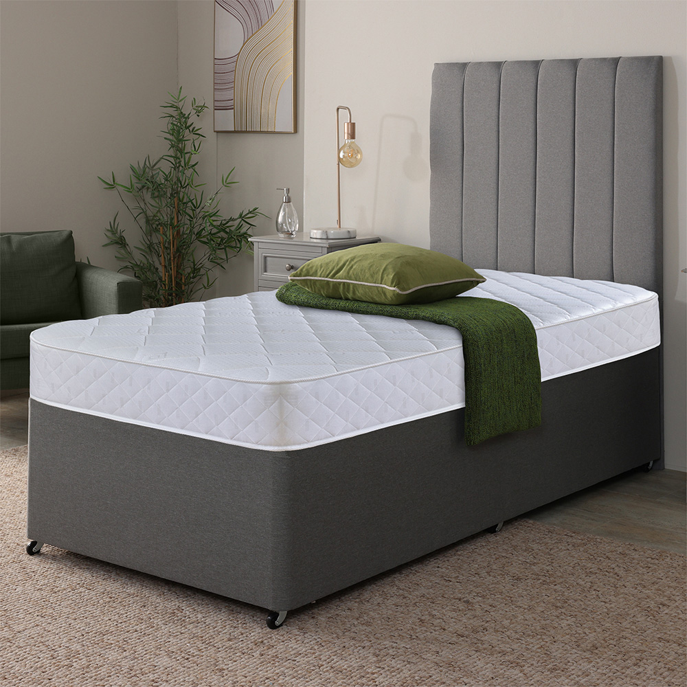 Extreme Comfort Cooltouch European Single Diamond White Foam Free Open Coil Spring Mattress Image 2