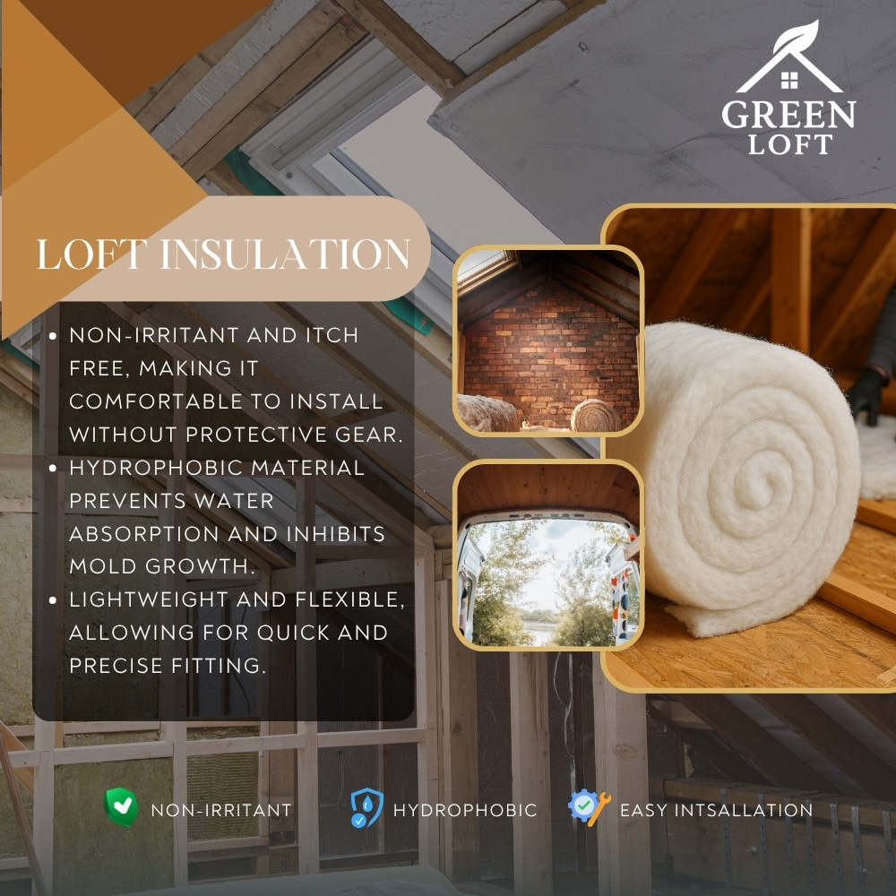 Green Loft Thermal Polyester Insulation Roll 8m x 570 x 50mm Image 9