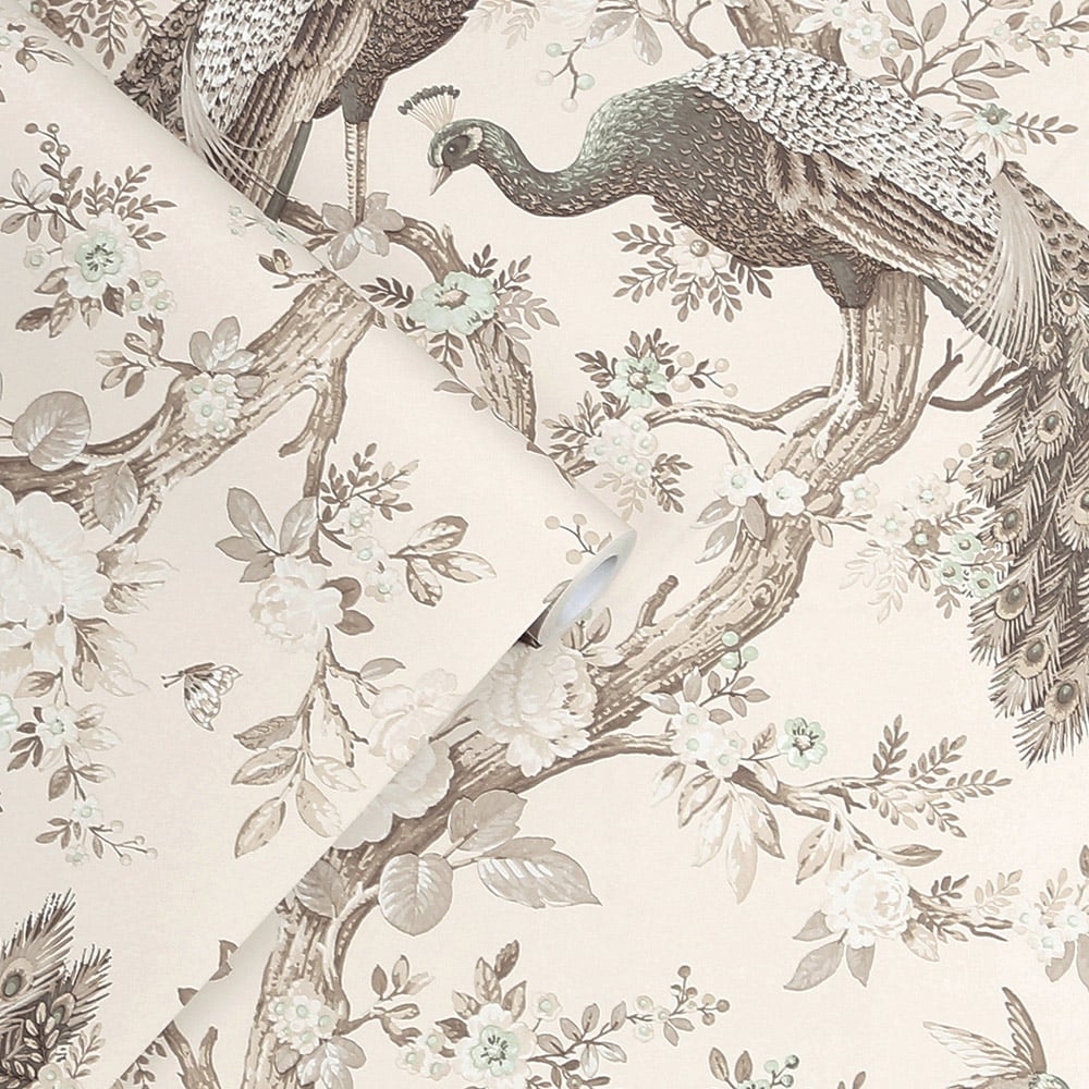 Laura Ashley Belvedere Soft Truffle Wallpaper Image 2