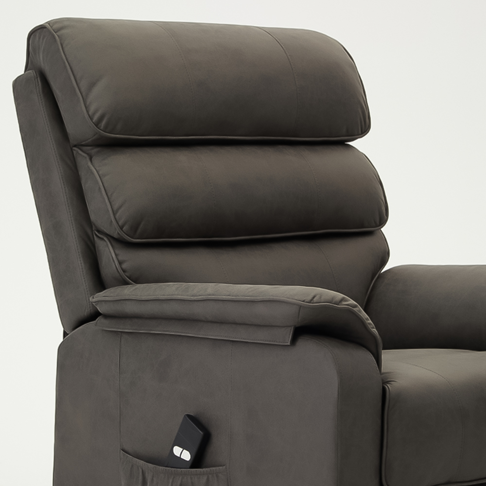 Home Detail Blair Dark Grey Electric Recliner Chair Image 3