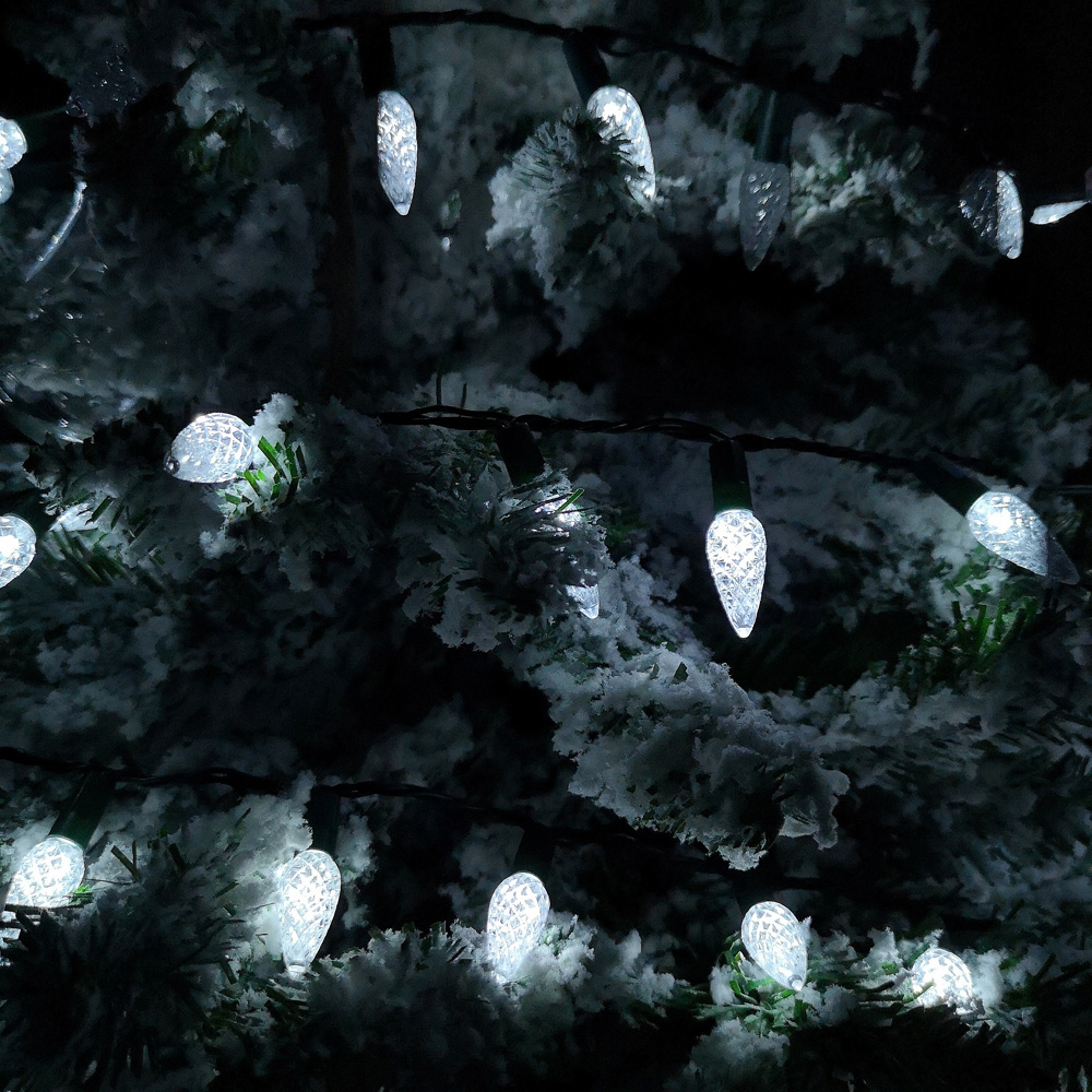 Samuel Alexander 150 White LED Pine Cone Multi-Function Green String Light 8m Image 5