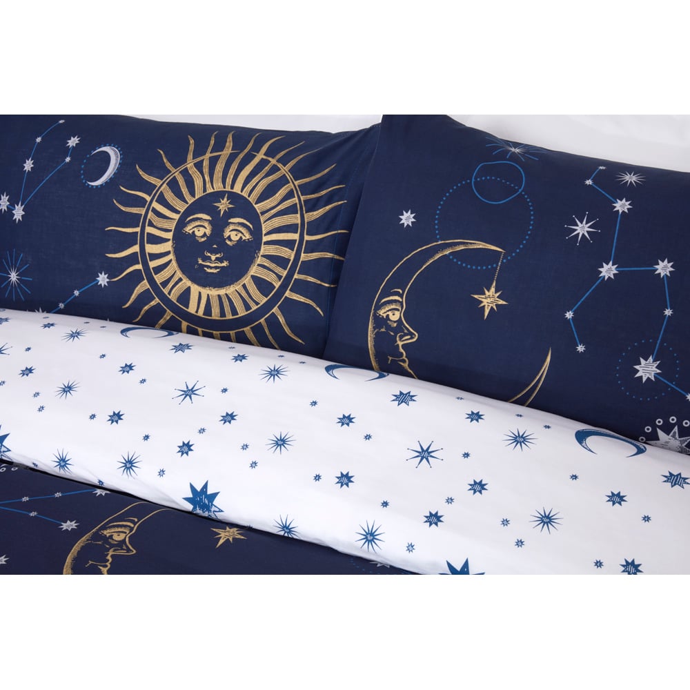 Rapport Home Celestial King Size Navy Duvet Set Image 2