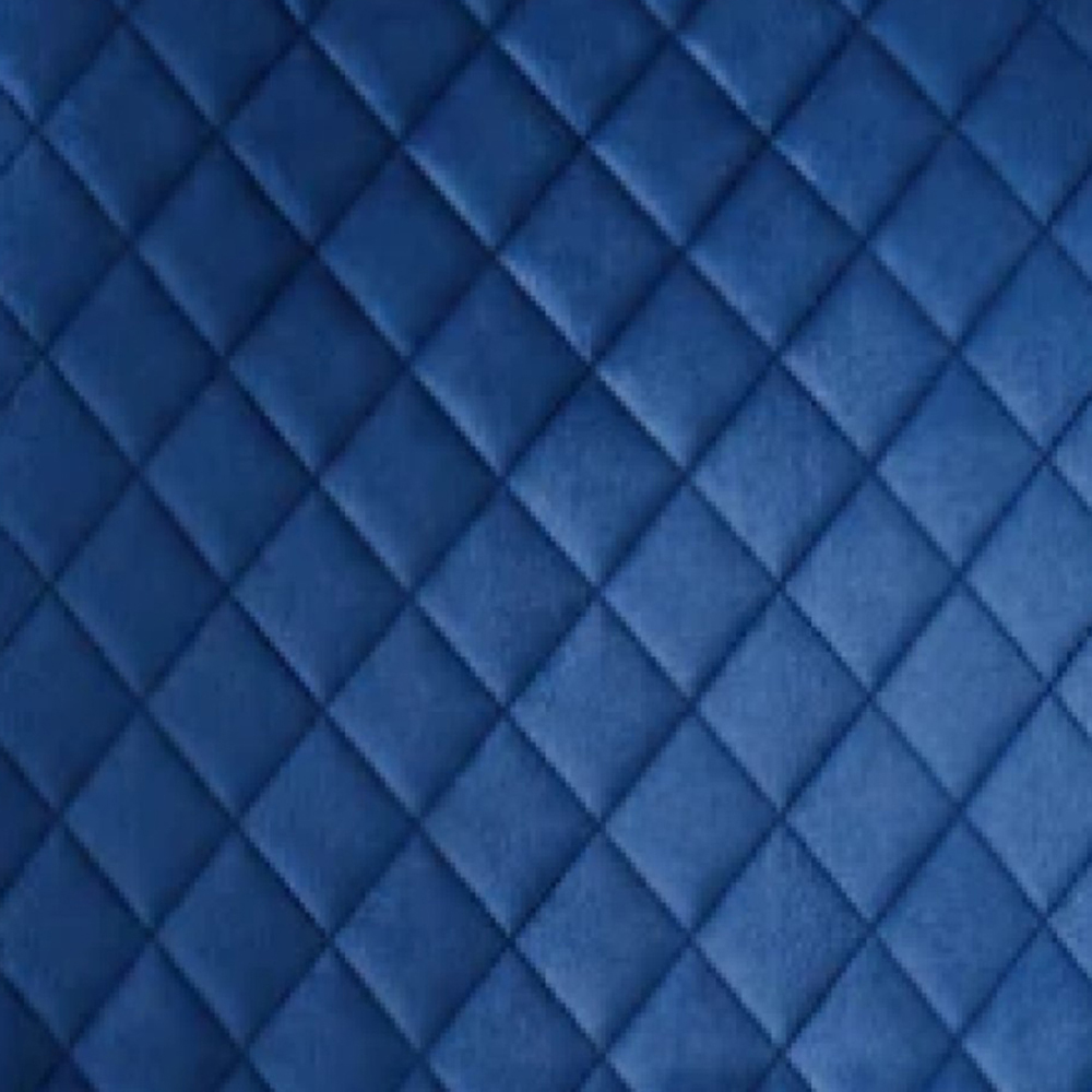Lexi Set of 2 Blue Velvet Fabric Dining Chairs Image 6