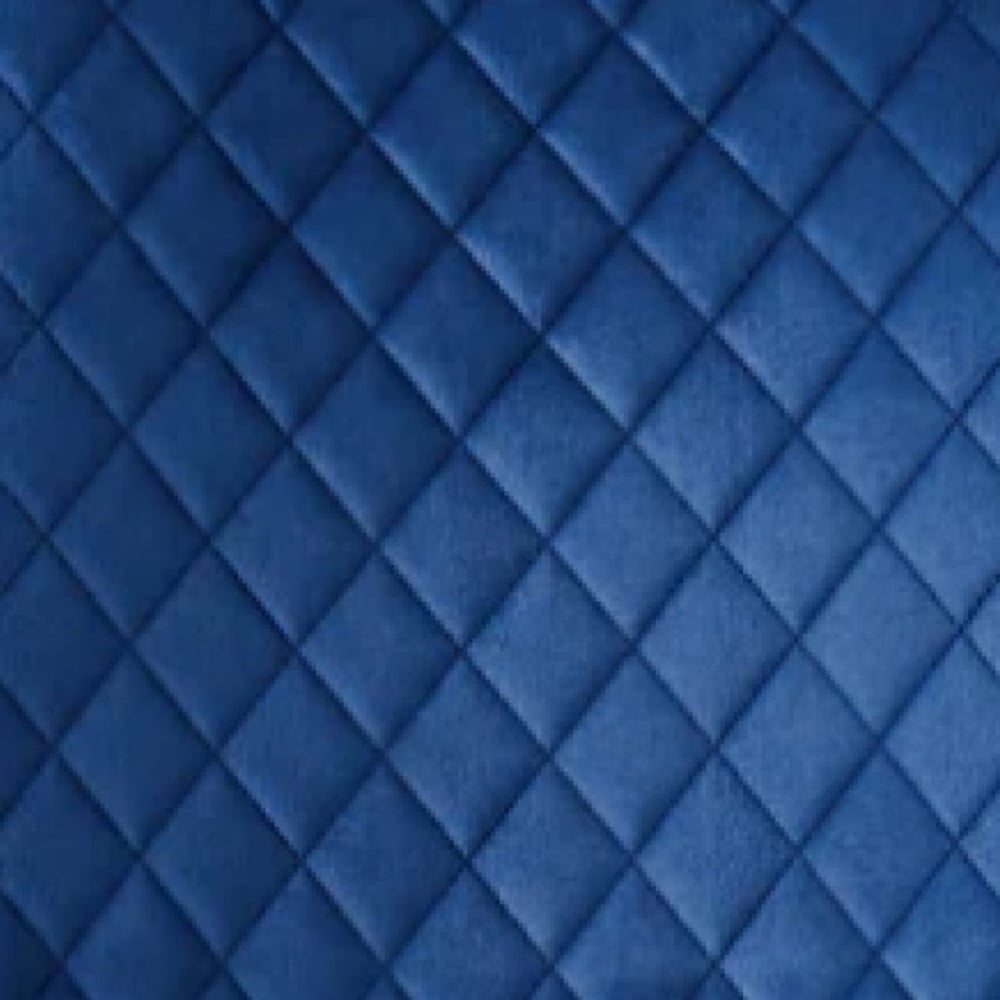 Lexi Set of 4 Blue Velvet Fabric Dining Chairs Image 6