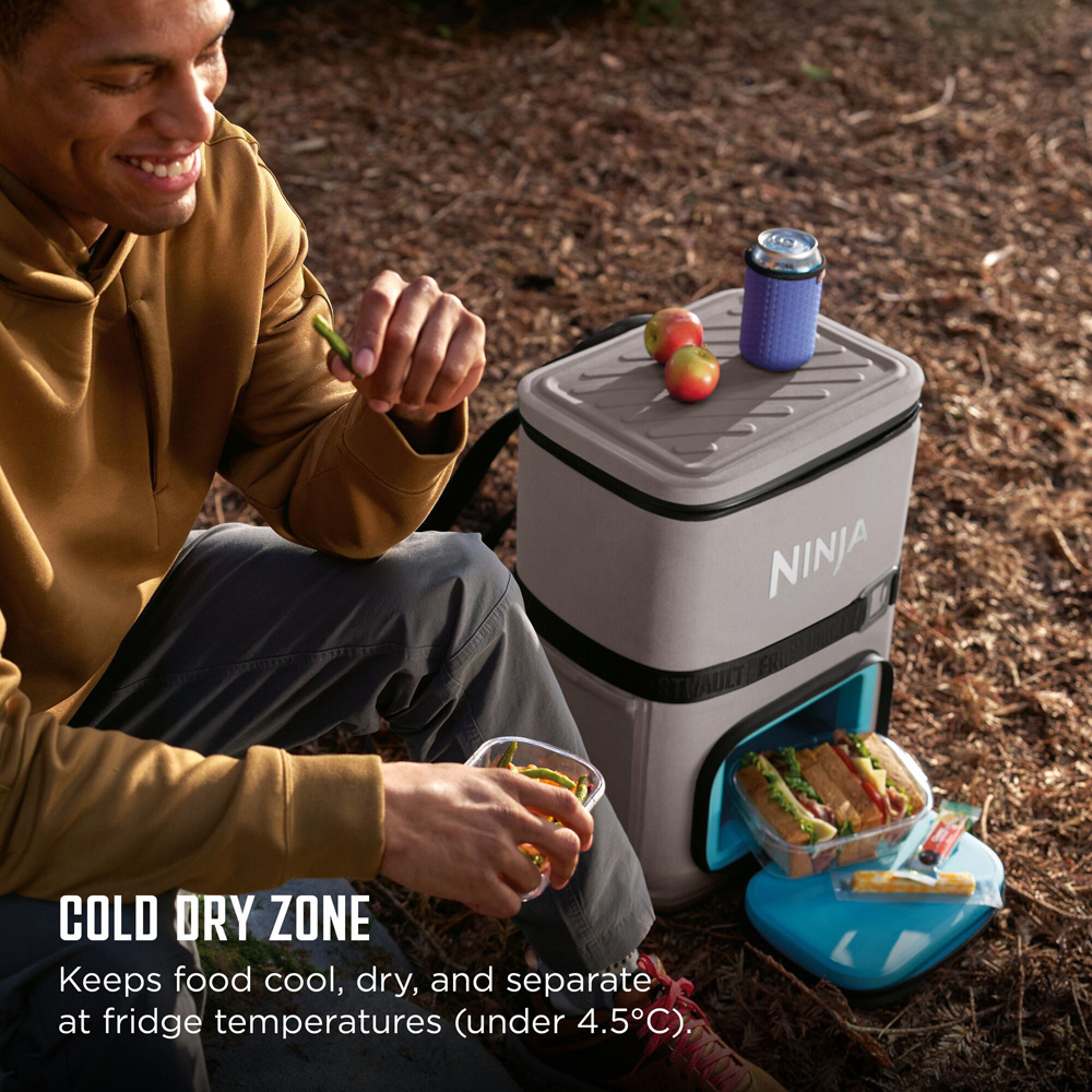Ninja FrostVault Go Cream Leakproof Soft Cooler Backpack 23L Image 4