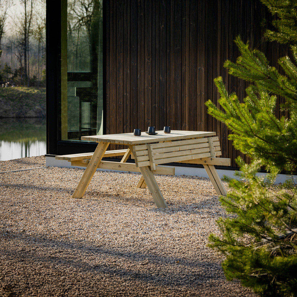 AMATA Ungurs 6 Seater Classic Picnic Table Green Image 6