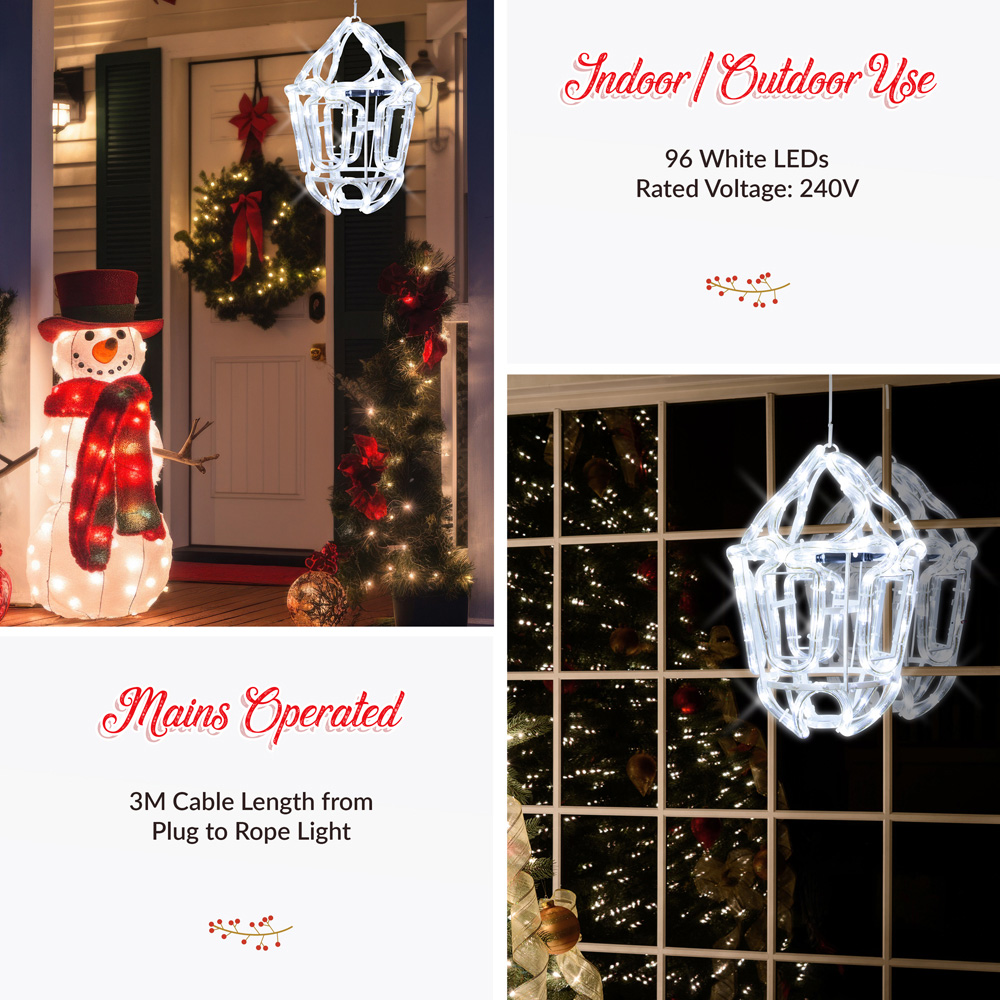 The Christmas Workshop 4m White Lantern Silhouette LED String Light Image 7