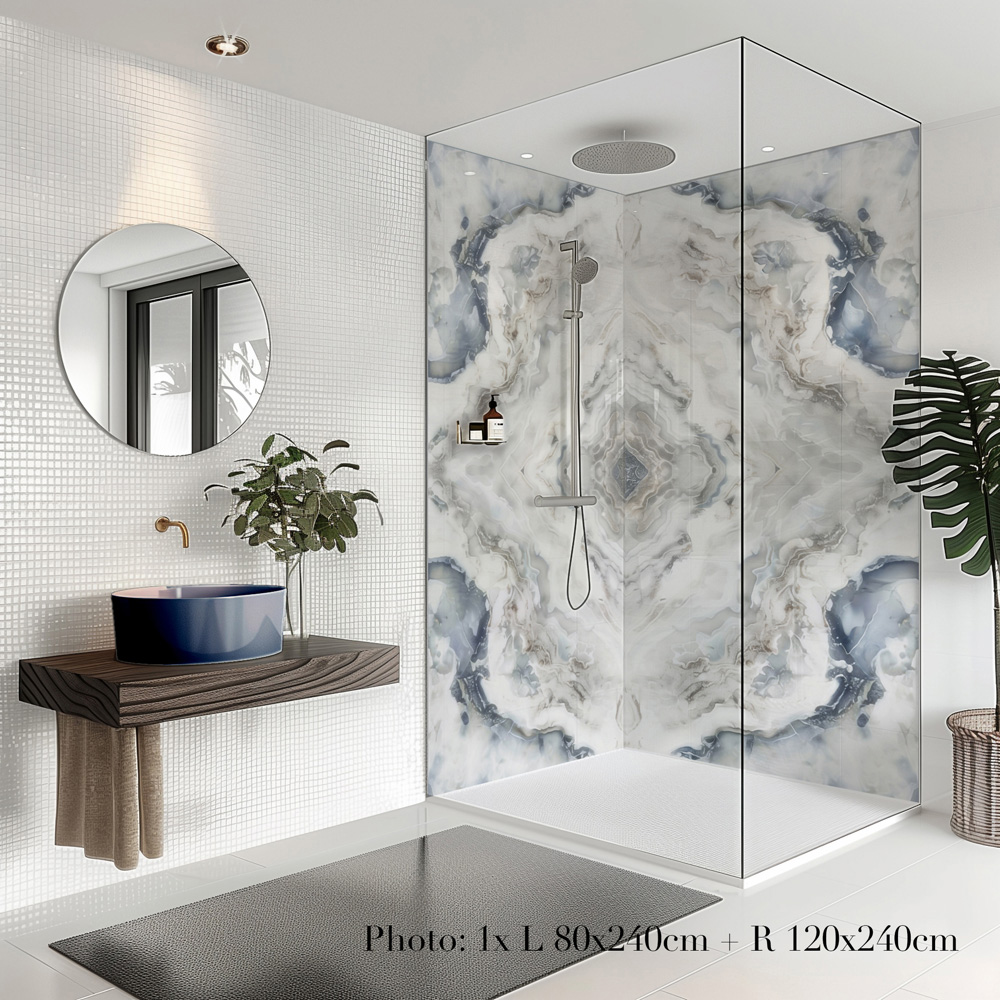 Splashbax Premium Artisan Persian Azul Di Bond Shower Panel 2400 x 800mm Image 6