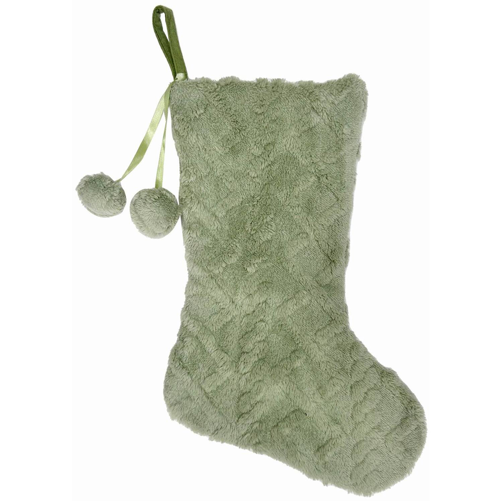 Embossed Stocking Sage Image 3