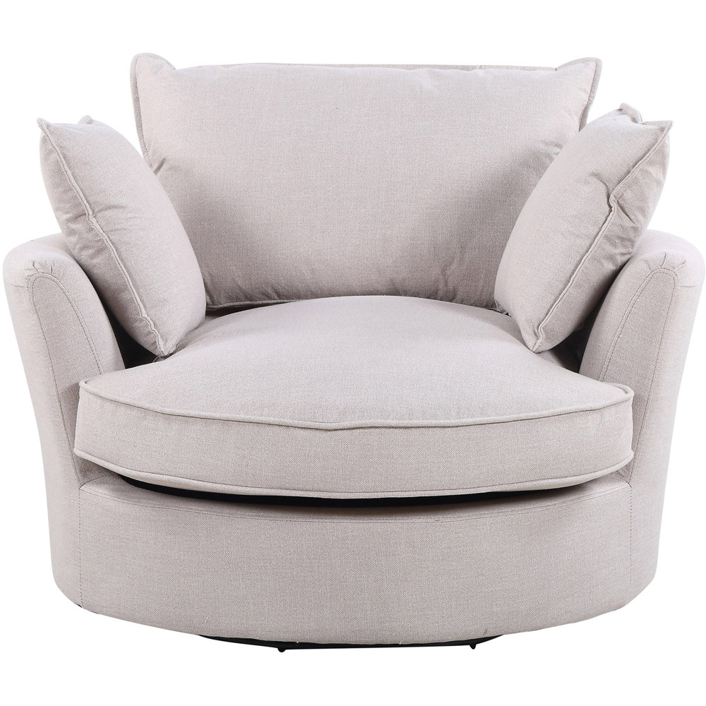 Artemis Home Irwin Sand Swivel Cuddle Chair Image 2