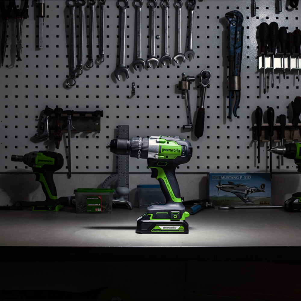 Greenworks GWGD24DD35 24V Brushless 35Nm Drill Driver Bare Unit Image 3