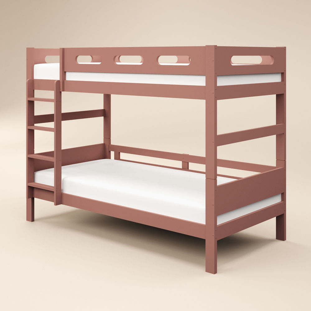 Flair Elijah Pink Detachable Wooden Bunk Bed Image 2
