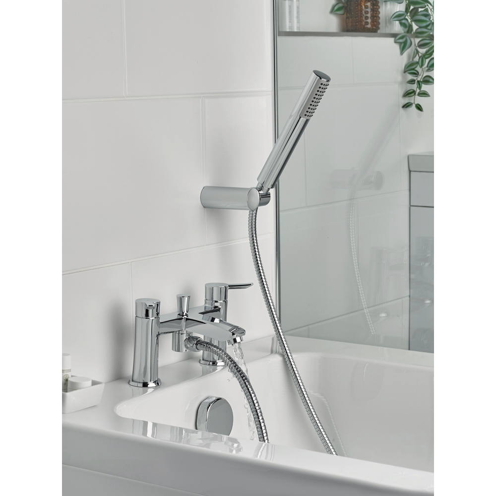 Bristan Apelo Chrome Bath Shower Mixer Tap with Handset Image 7