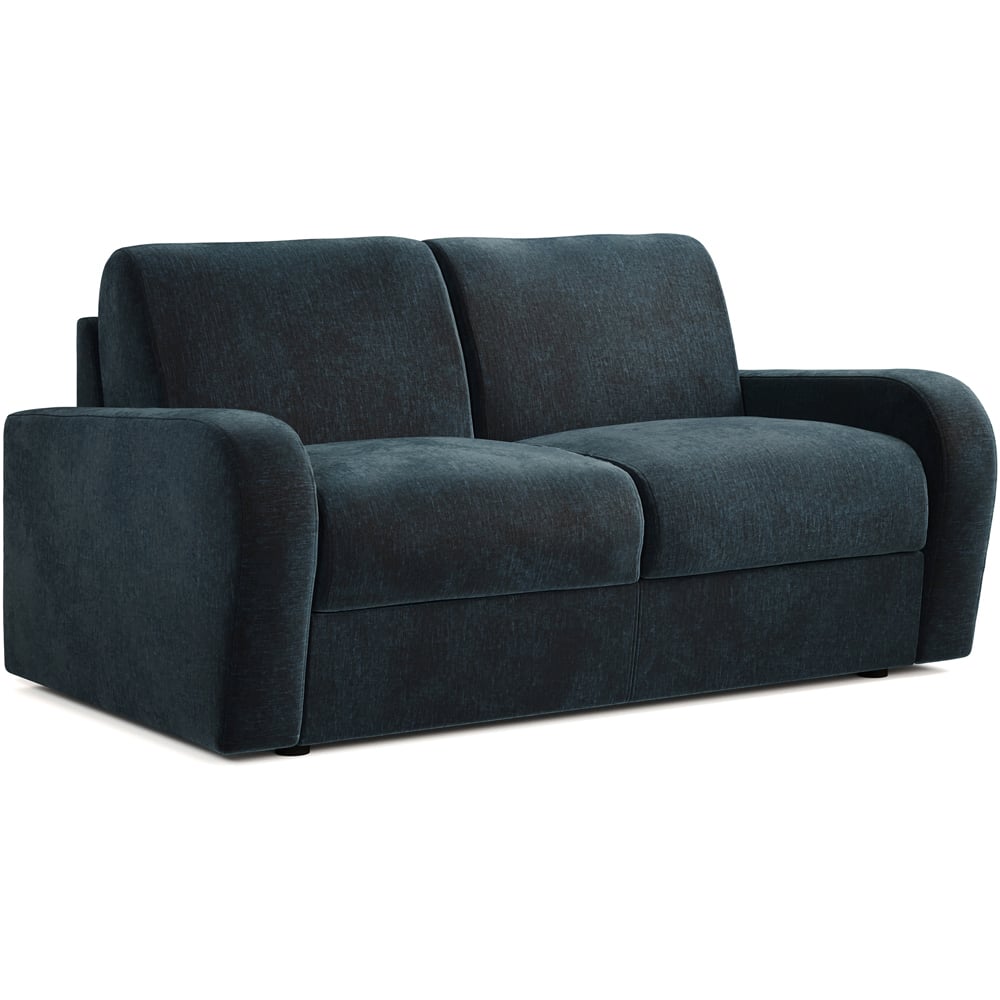 Jay-Be Deco 2 Seater Cosy Chenille Cobalt Sofa Bed with e-Sprung Mattress Image 2
