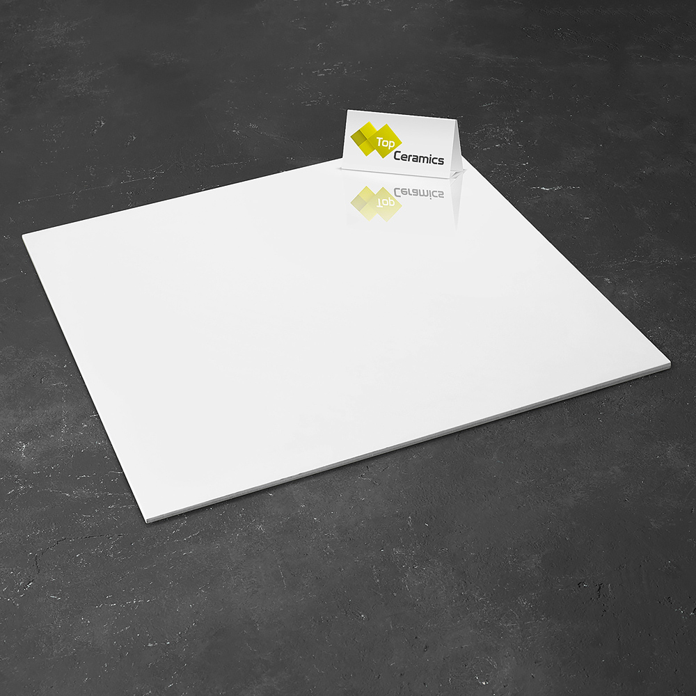 Top Ceramics The Whitest of Whites High Gloss Porcelain Wall Tile 600 x 600mm Image 2