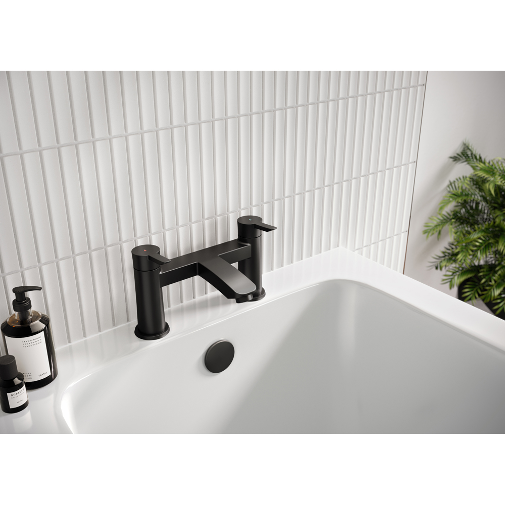 Bristan Apelo Matt Black Bath Filler Tap Image 4