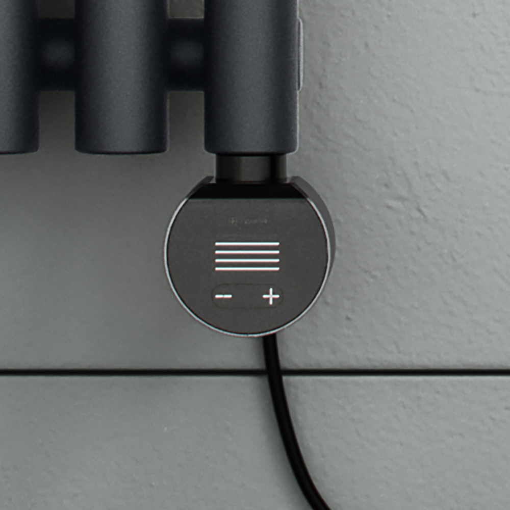 Terma VEO Smart Raw Metal and Black Heating Element Image 2