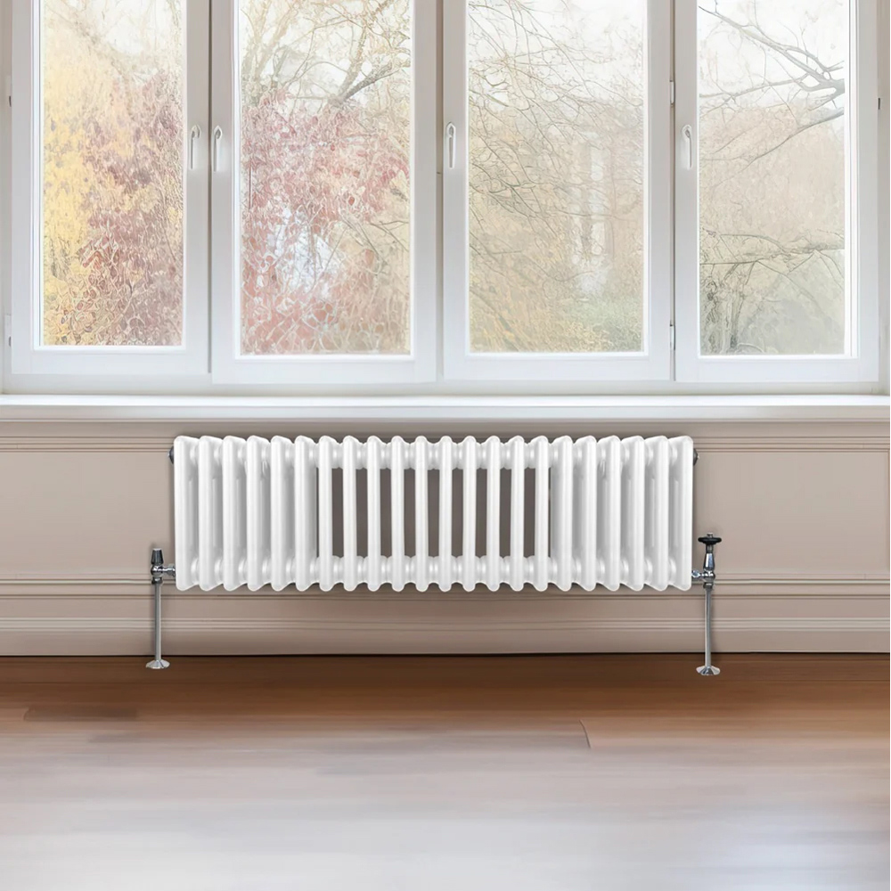 Monster Shop 3057 BTU White Traditional 3 Column Radiator 300 x 1012mm Image 2