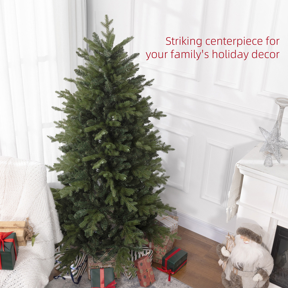 Everglow Green Artificial Christmas Tree 6ft Image 4
