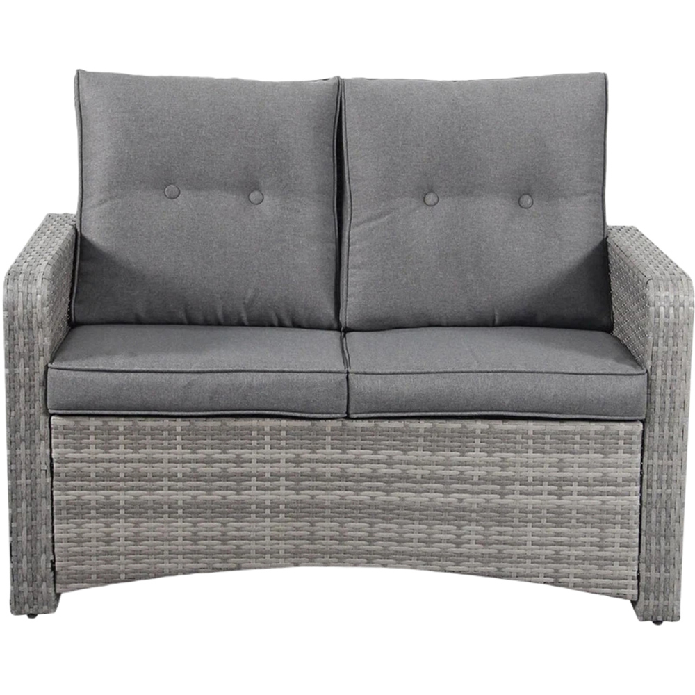 Outdoor Living The Leigh 4 Seater Grey Rattan Garden Sofa Lounge Set Image 3